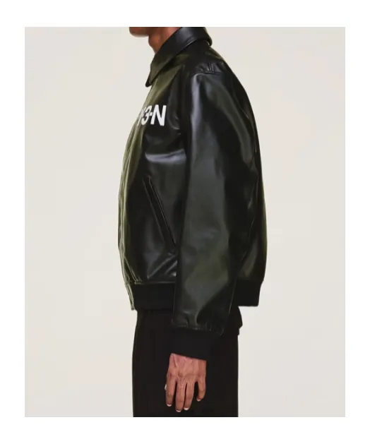 Y-3 Logo Print Bomber Jacket