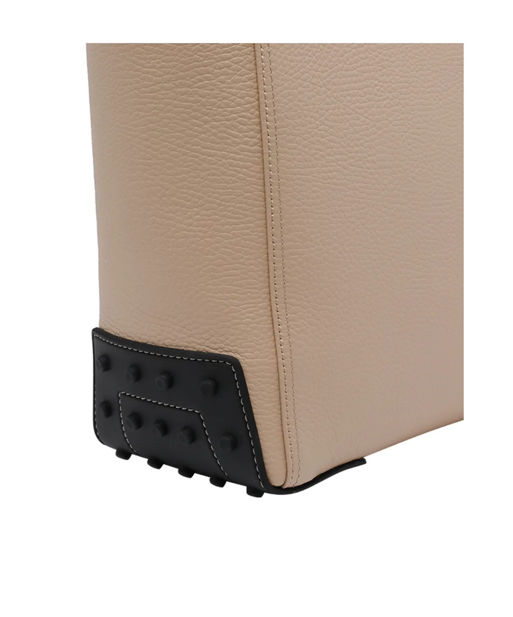 Tod's Logo Embossed Top Handle Bag