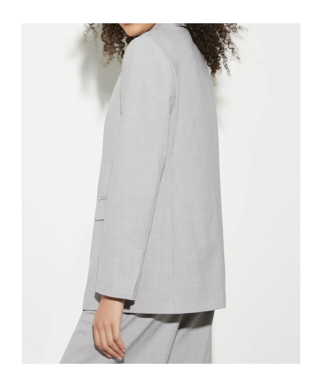 Double-Breasted Wool-Blend Blazer