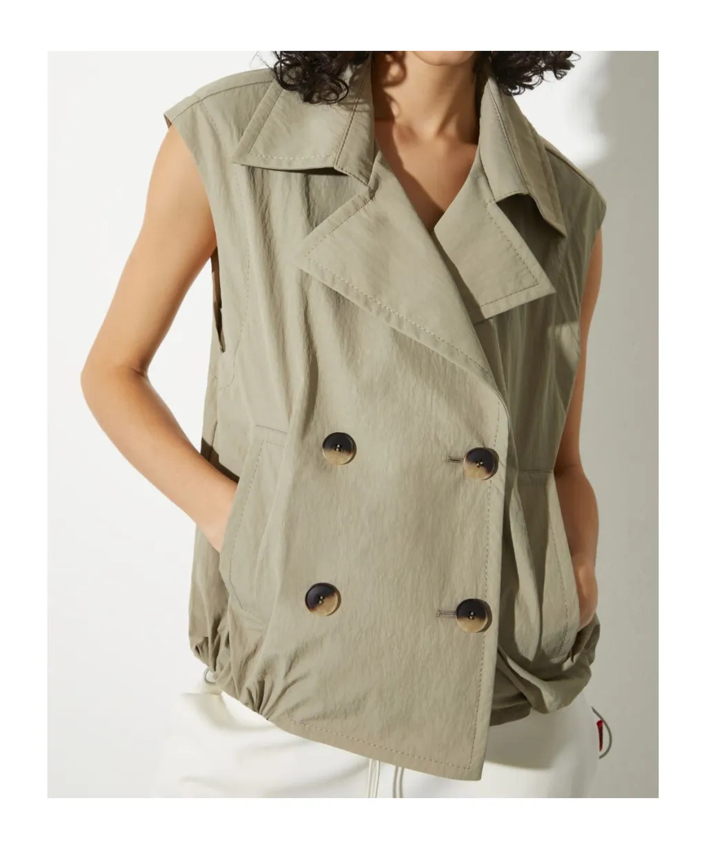 Cropped Nylon Jacket