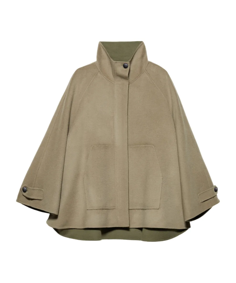 Double-Woven Wool A-Line Jacket