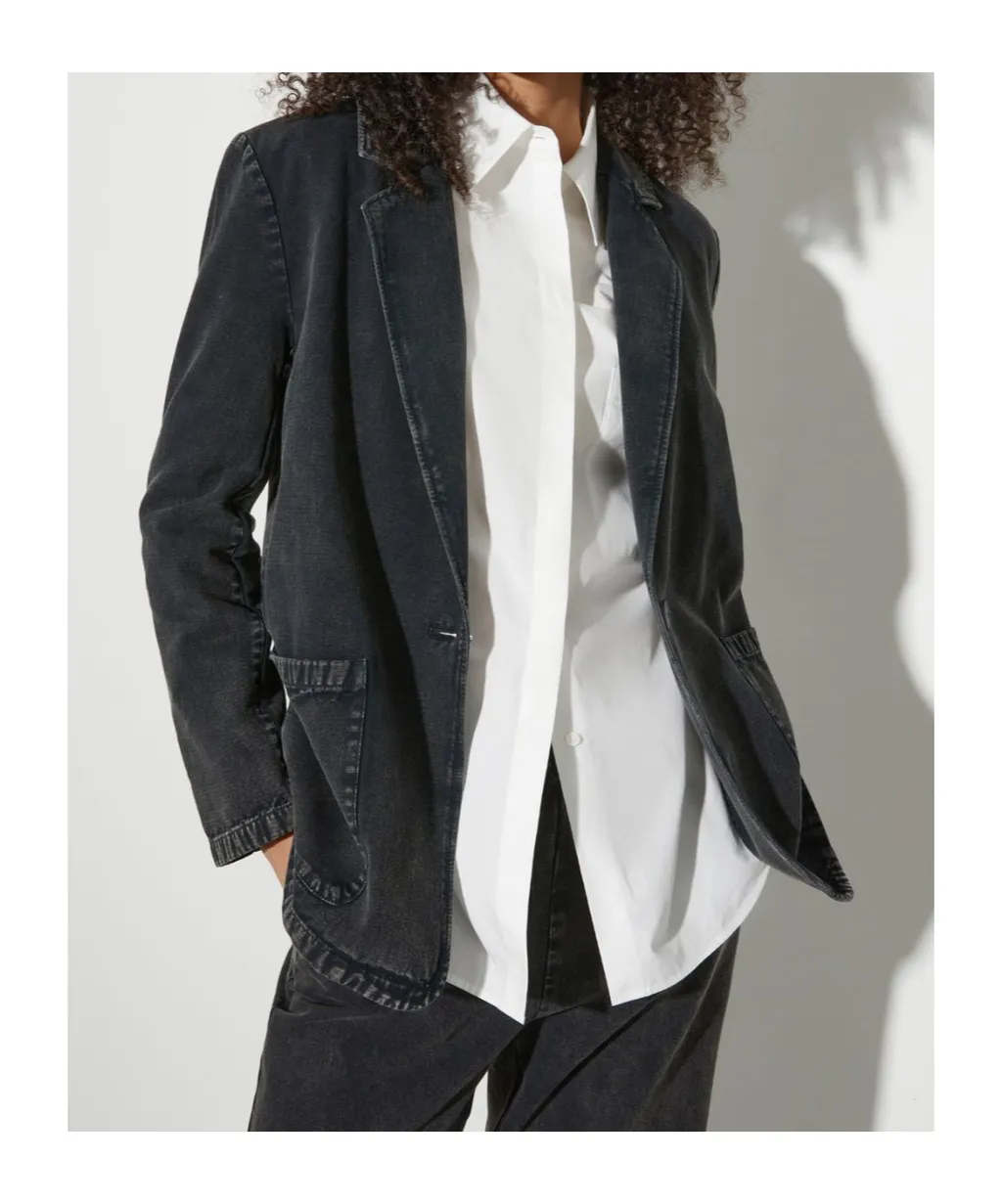 Relaxed Twill Blazer