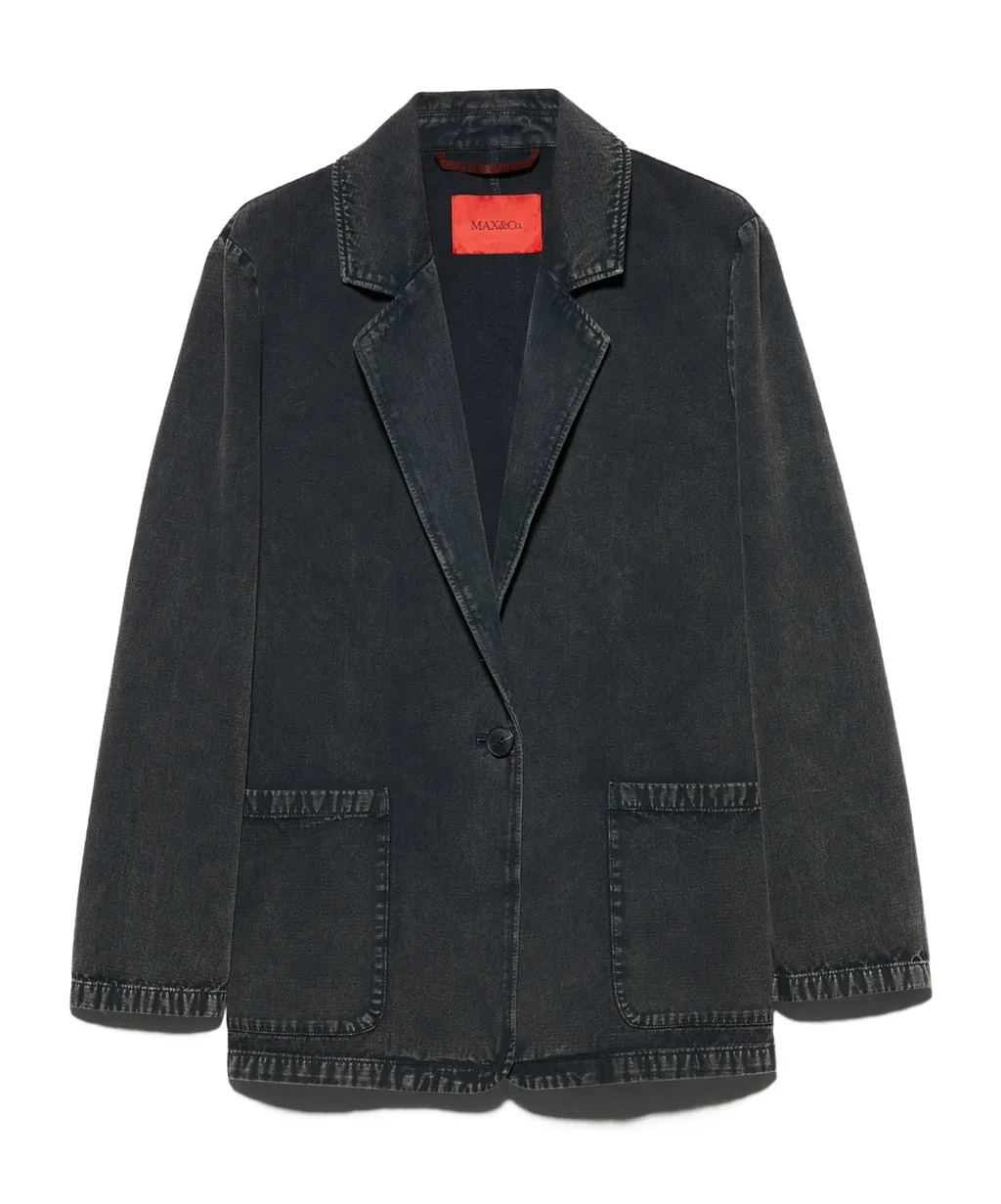 Relaxed Twill Blazer