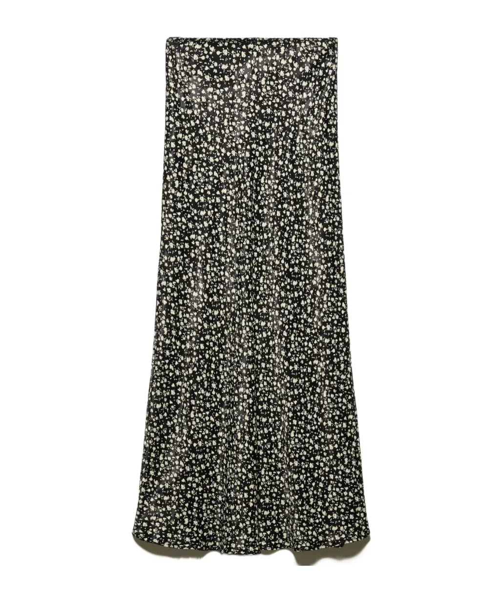 Floral Jacquard Midi Skirt