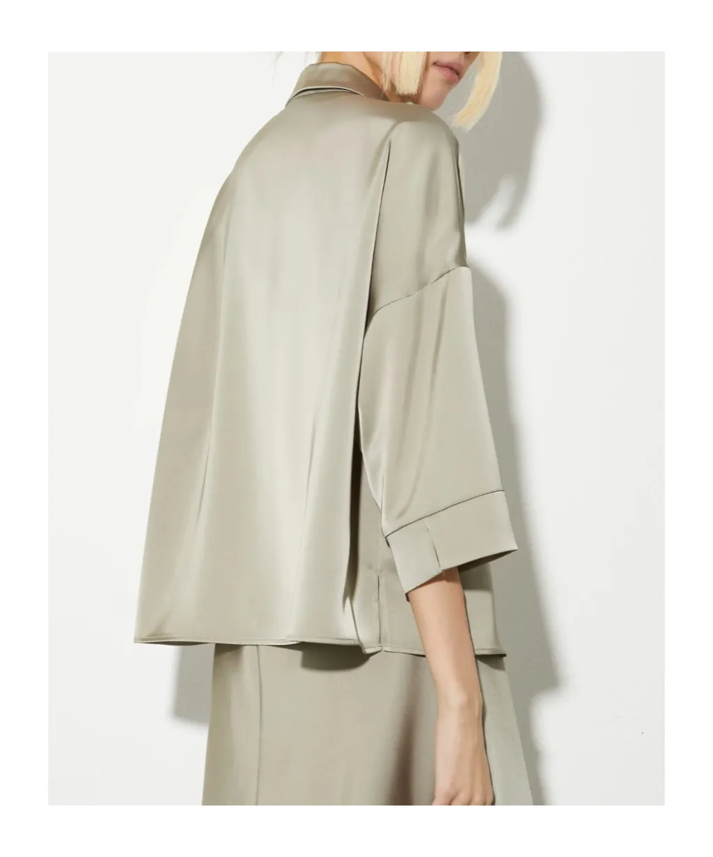 Oversized Satin Shirt