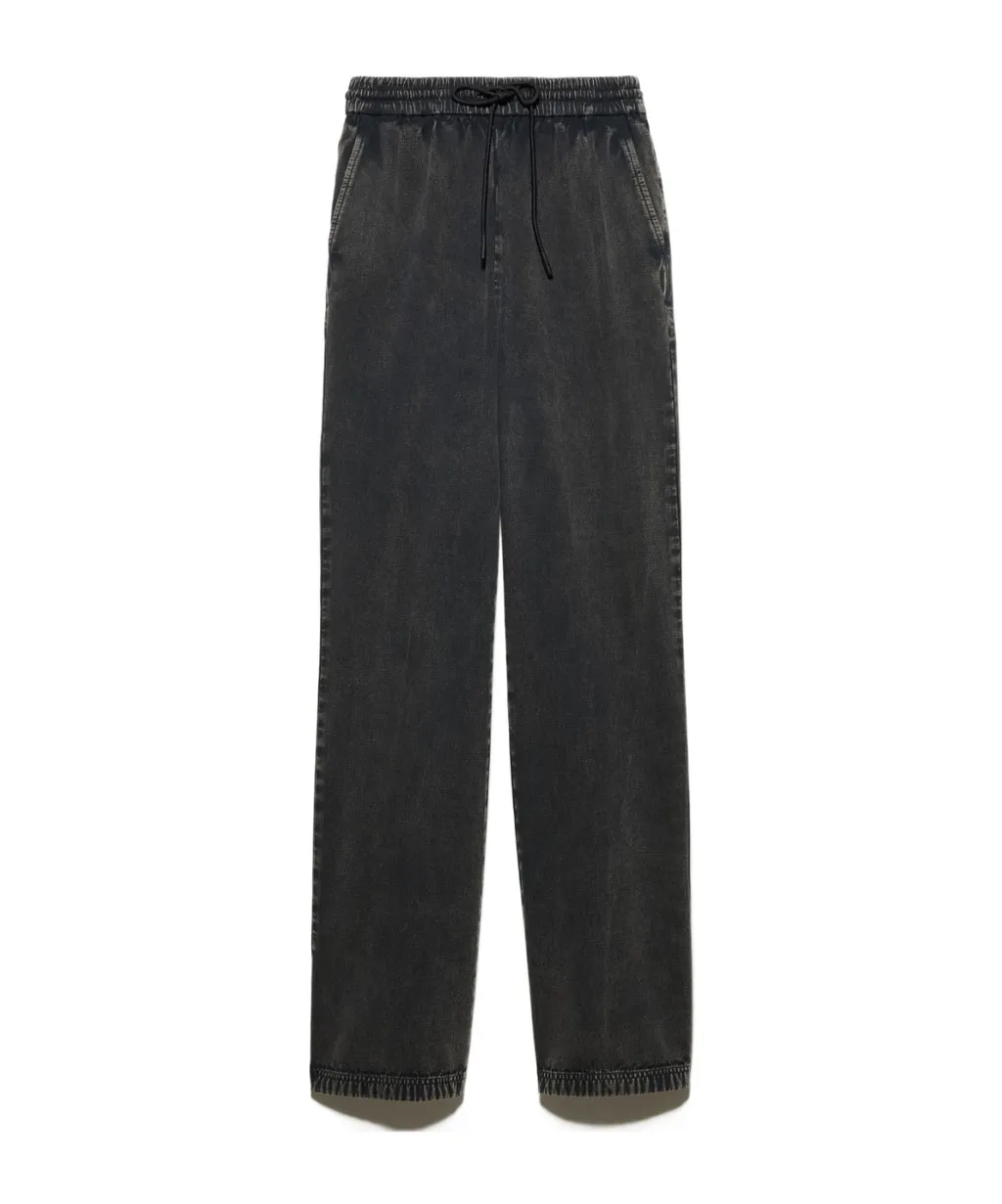 Drawstring Twill Trousers