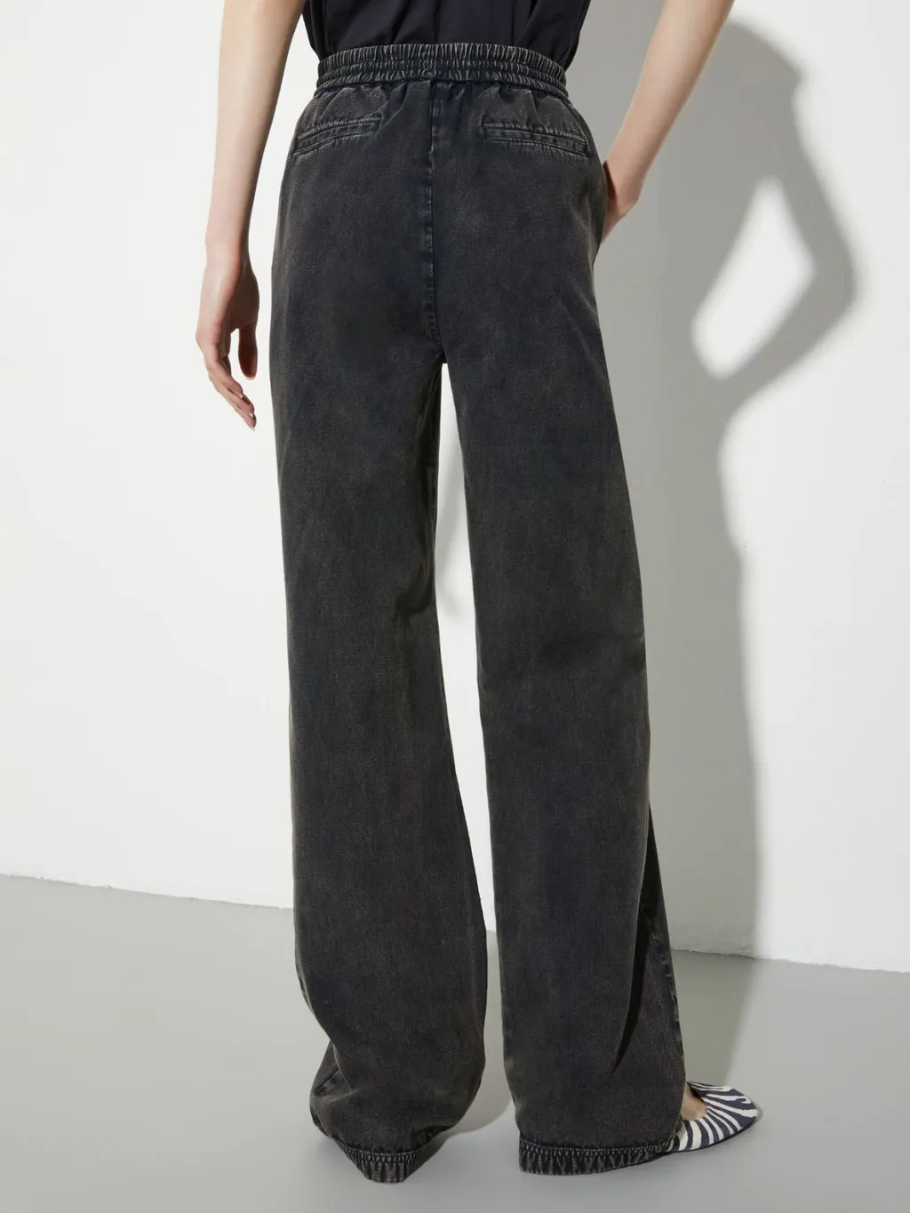 Drawstring Twill Trousers