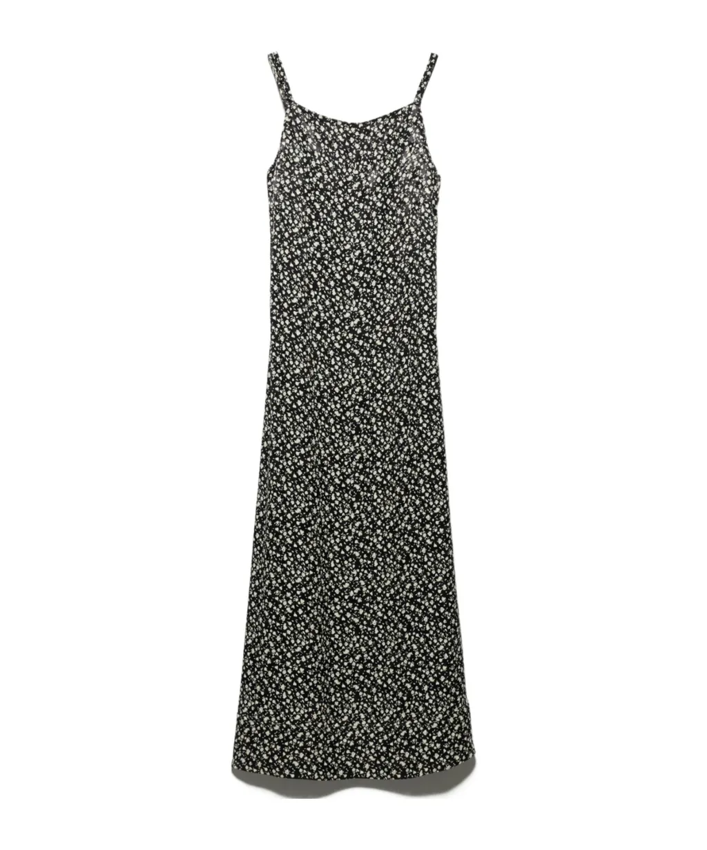Micro-Floral Slip Dress