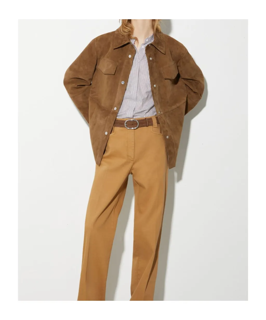 Suede Shirt Jacket
