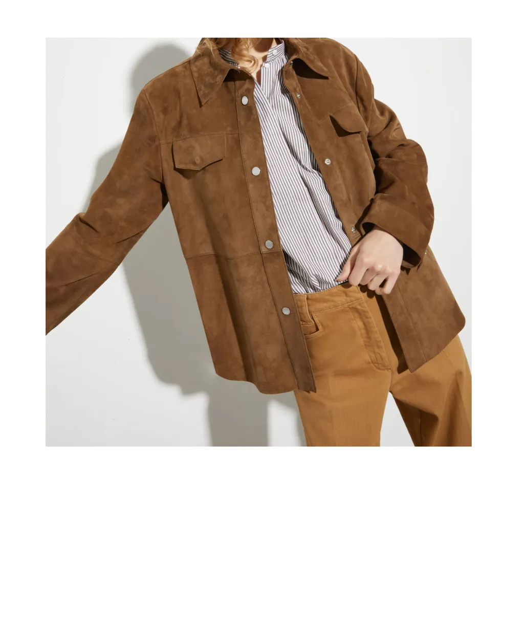 Suede Shirt Jacket