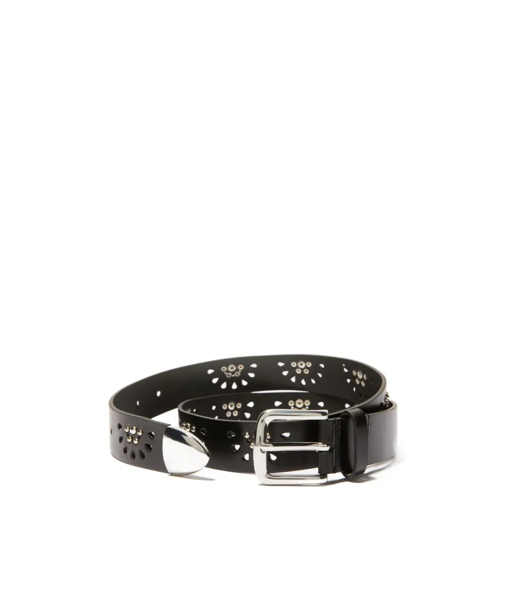 Studded Leather Belt