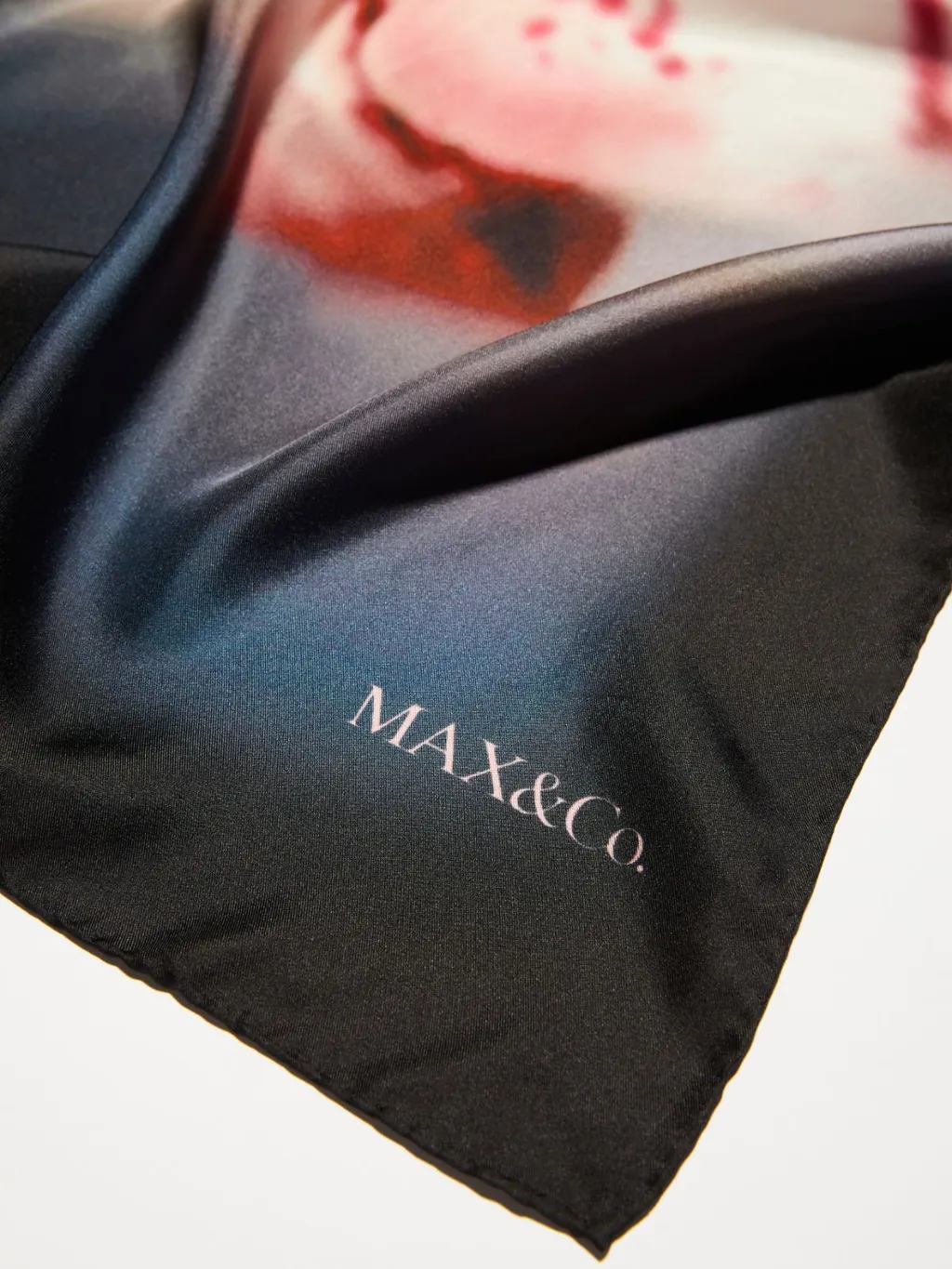 Floral Print Silk Twill Scarf