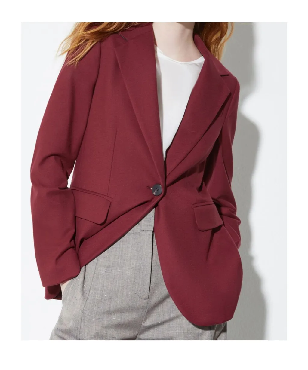Pinstripe Flannel Suit Jacket