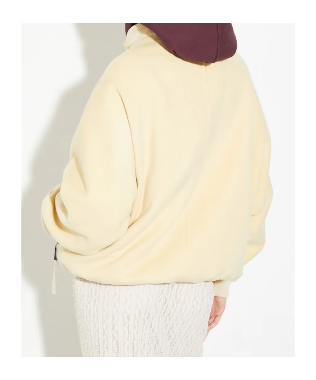 Double-Layer Wool Bomber Jacket