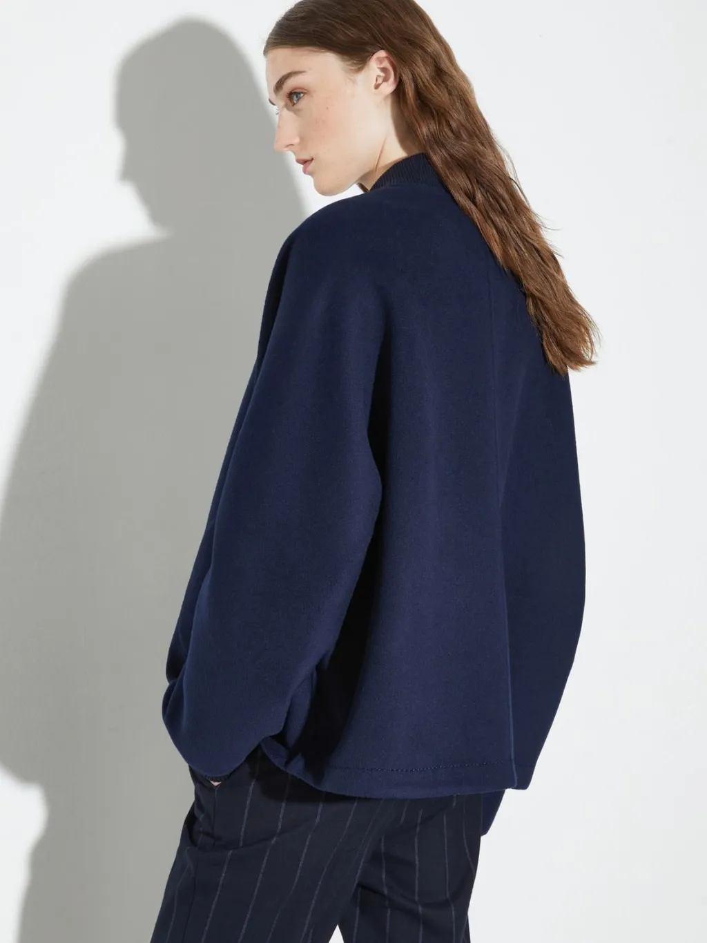 Double-Layer Wool Bomber Jacket