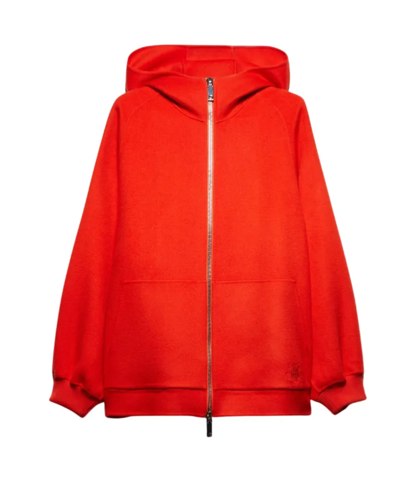 Hooded Wool And Cashmere Coat