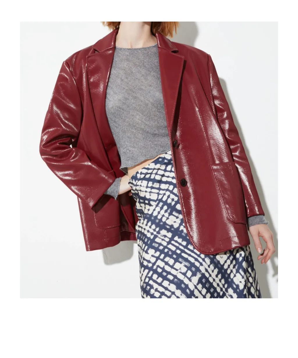 Oversized Long-Sleeved Suit Jacket