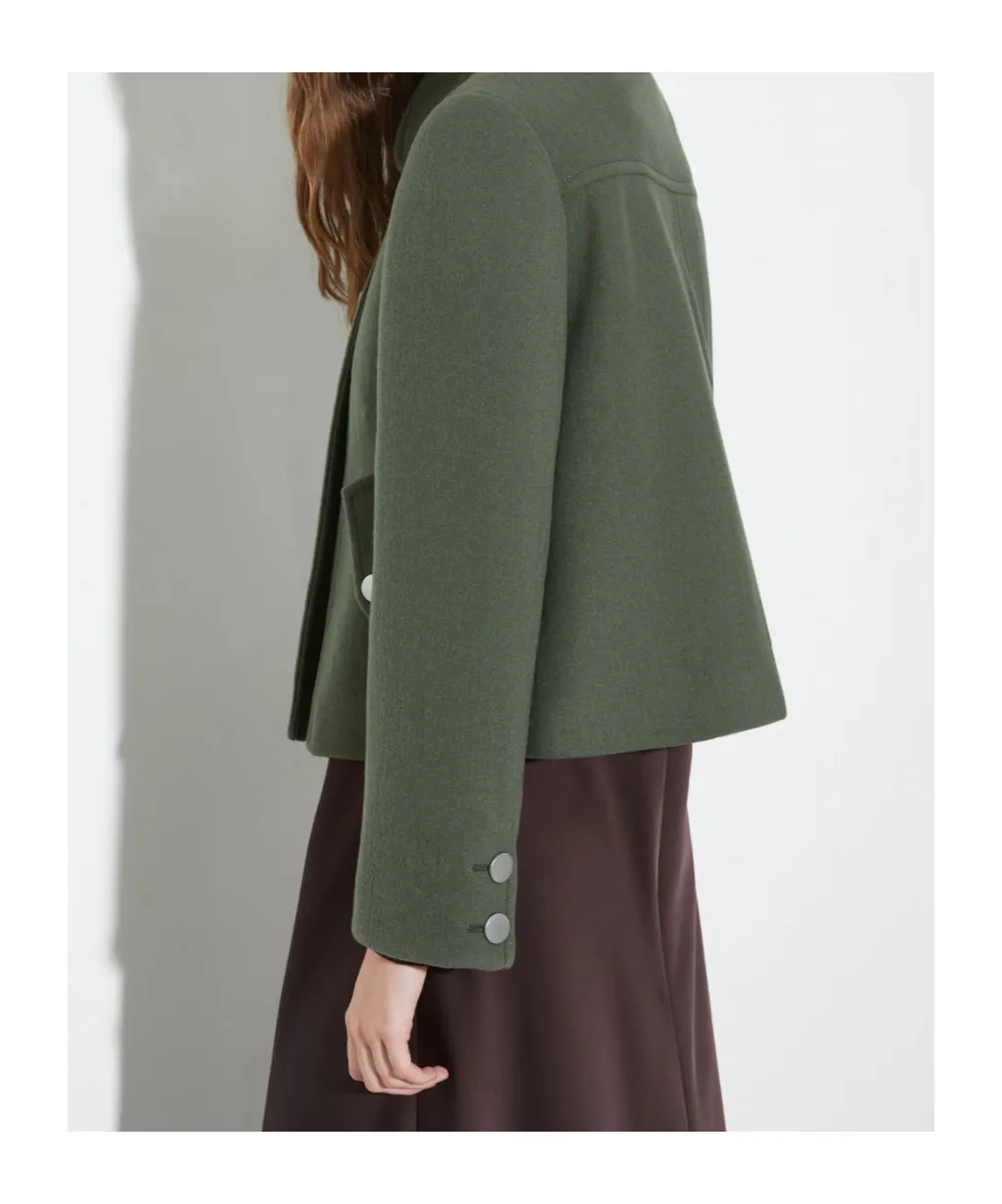 Double-Layer Wool Casual Jacket