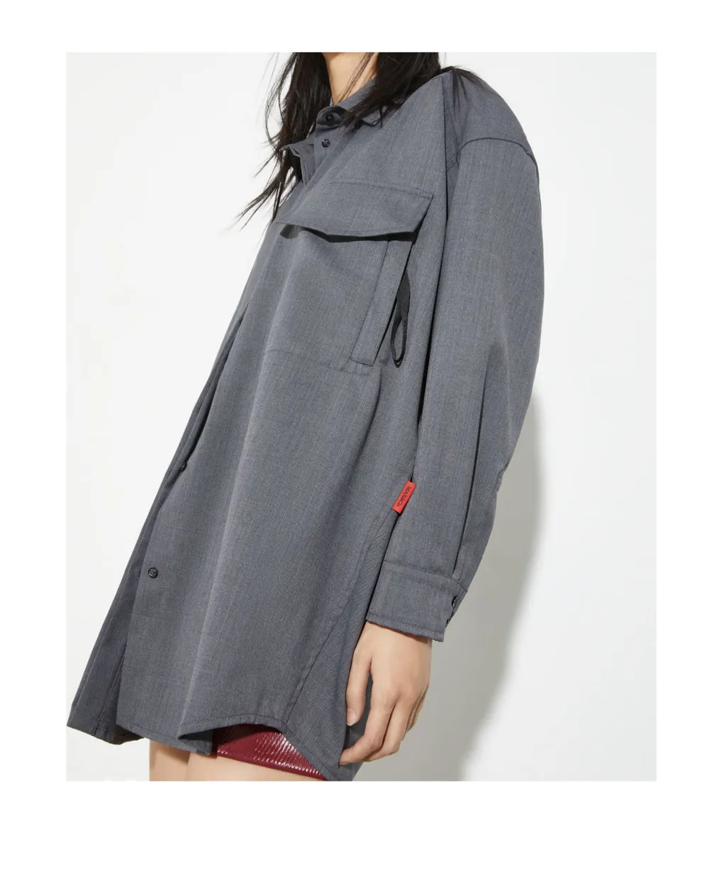 Long-Sleeved Shirt Jacket