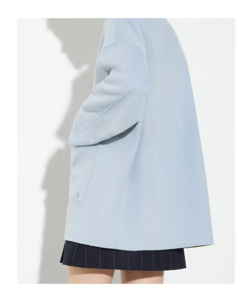 Double-Layer Wool Shirt Jacket