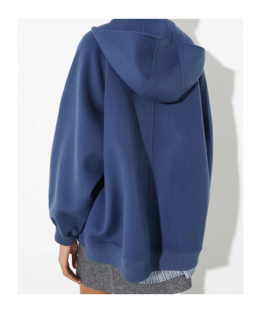 Hooded Wool And Cashmere Coat