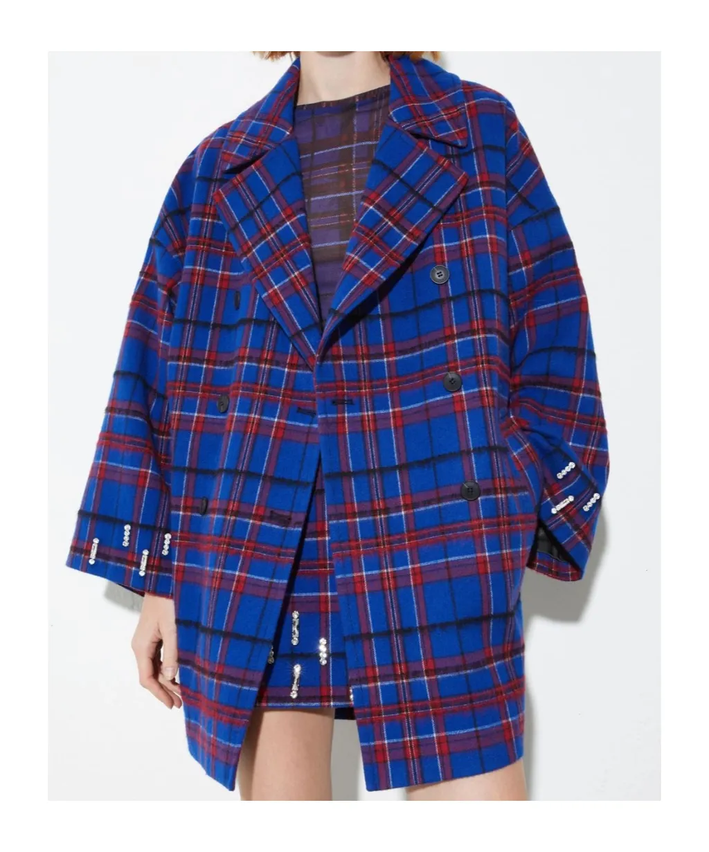 Long-Sleeved Wool Coat