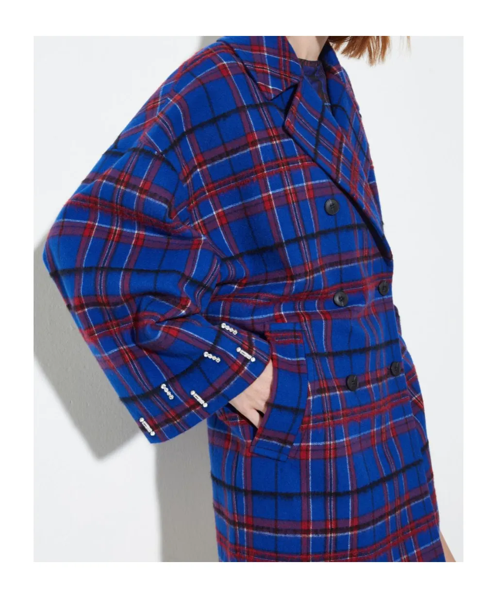Long-Sleeved Wool Coat