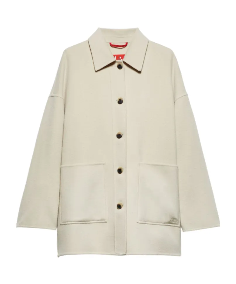 Double-Layer Wool Shirt Jacket