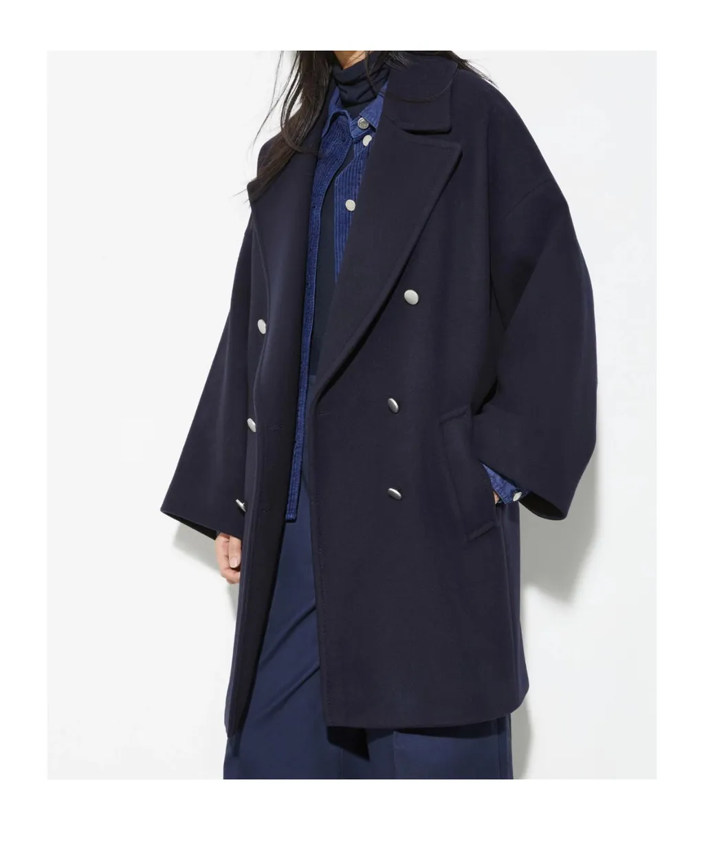 Oversized Wool Blend Coat