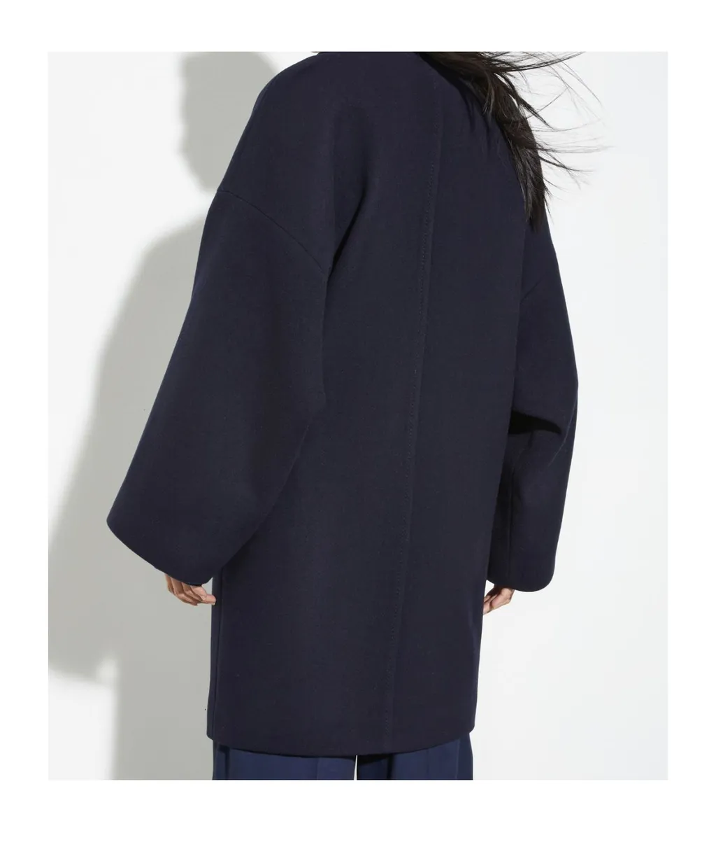 Oversized Wool Blend Coat