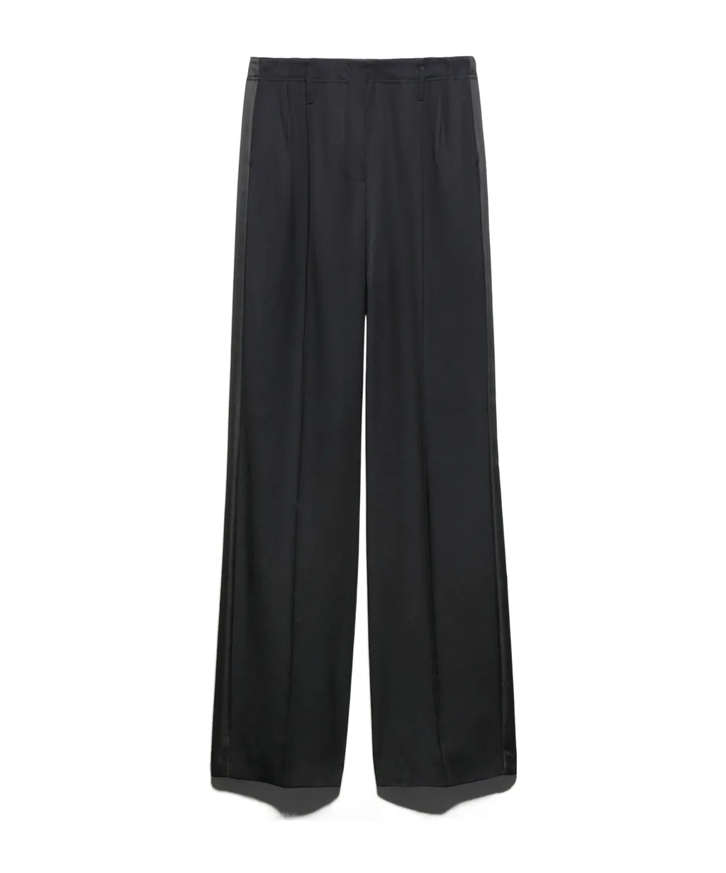 Wool Straight-Leg Swallowtail Trousers