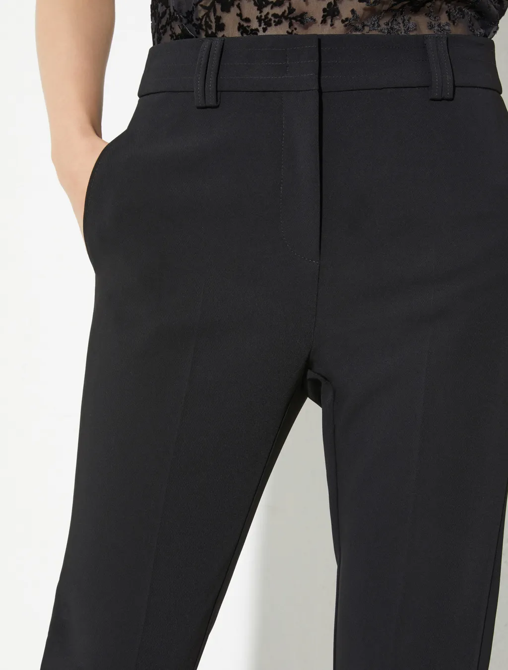 Casual Pants With Belt Loops