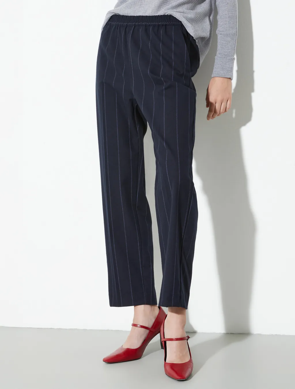 Pinstripe Casual Pants