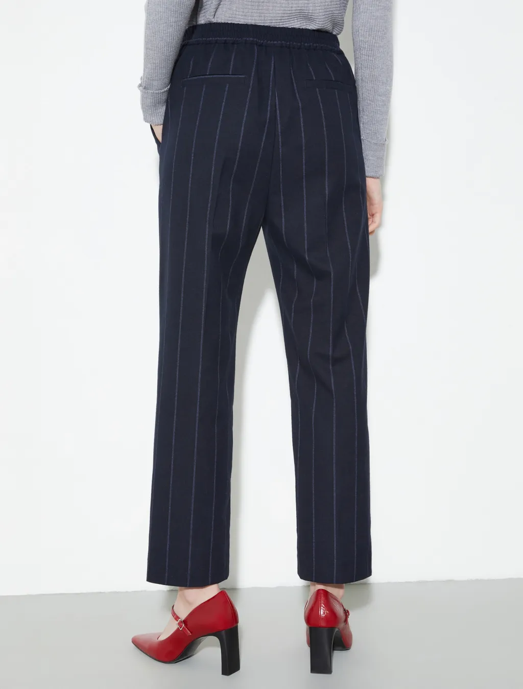 Pinstripe Casual Pants