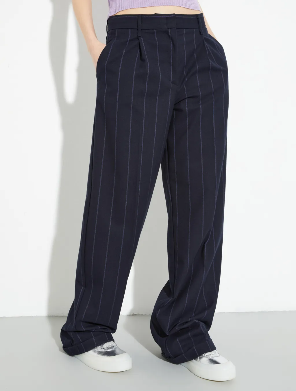 Wide-Leg Casual Pants