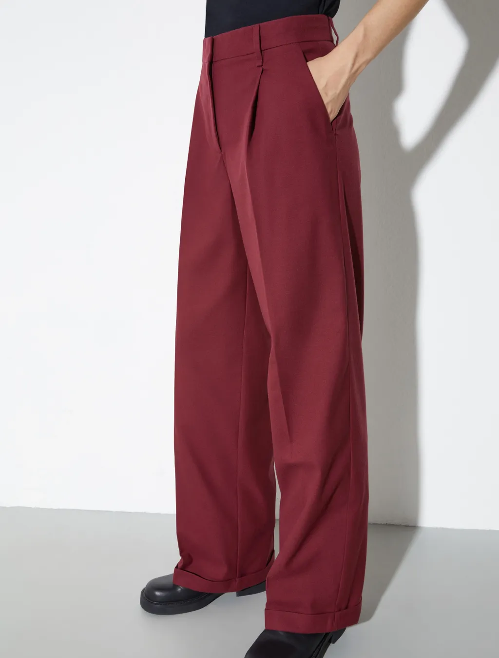 Wide-Leg Casual Pants