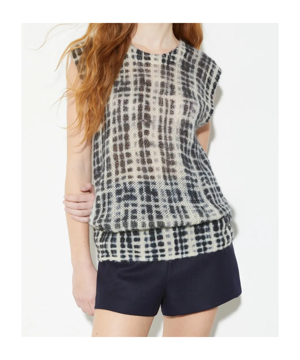 Plaid Wool Vest