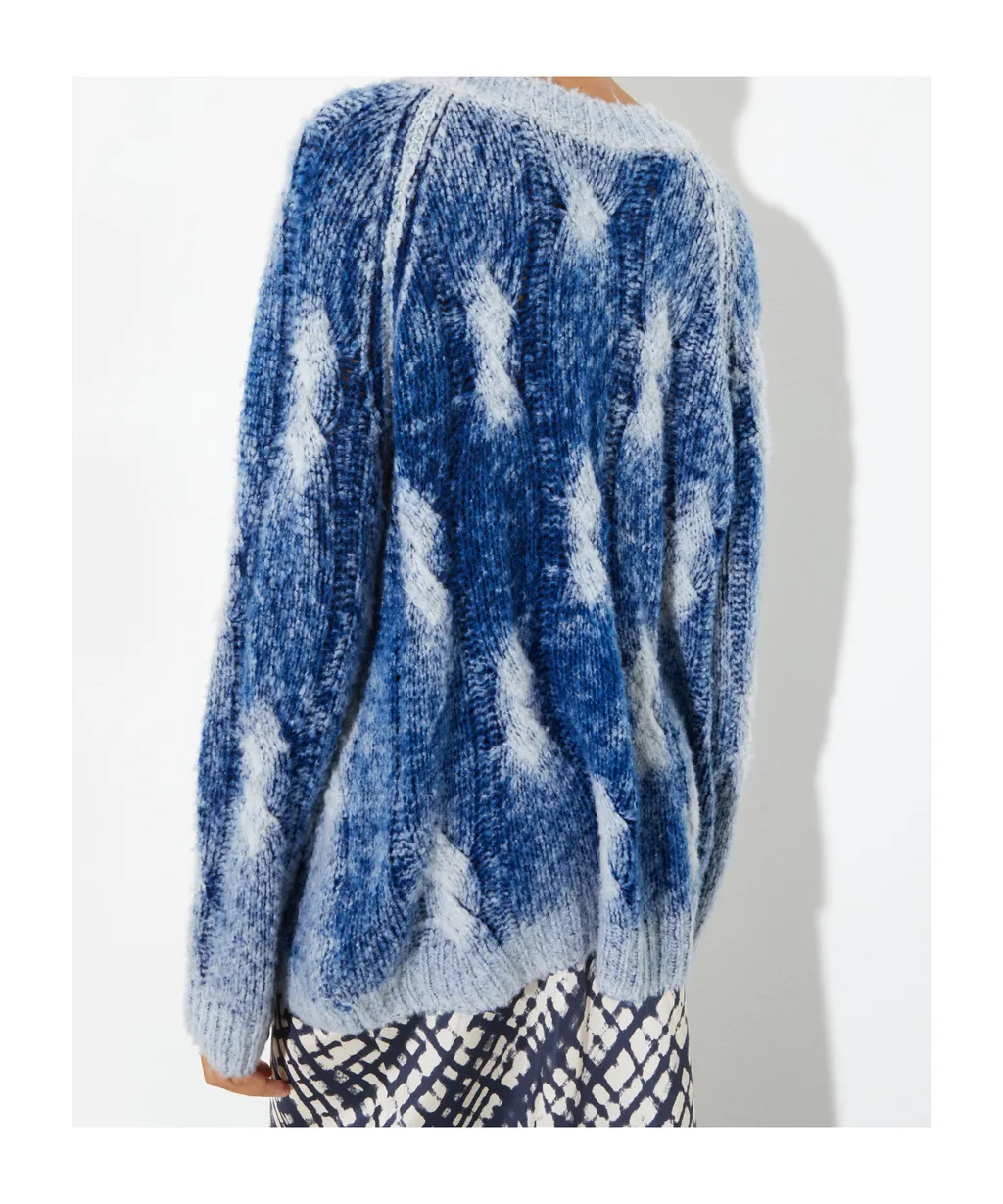 Double-Sided Knitted Pullover