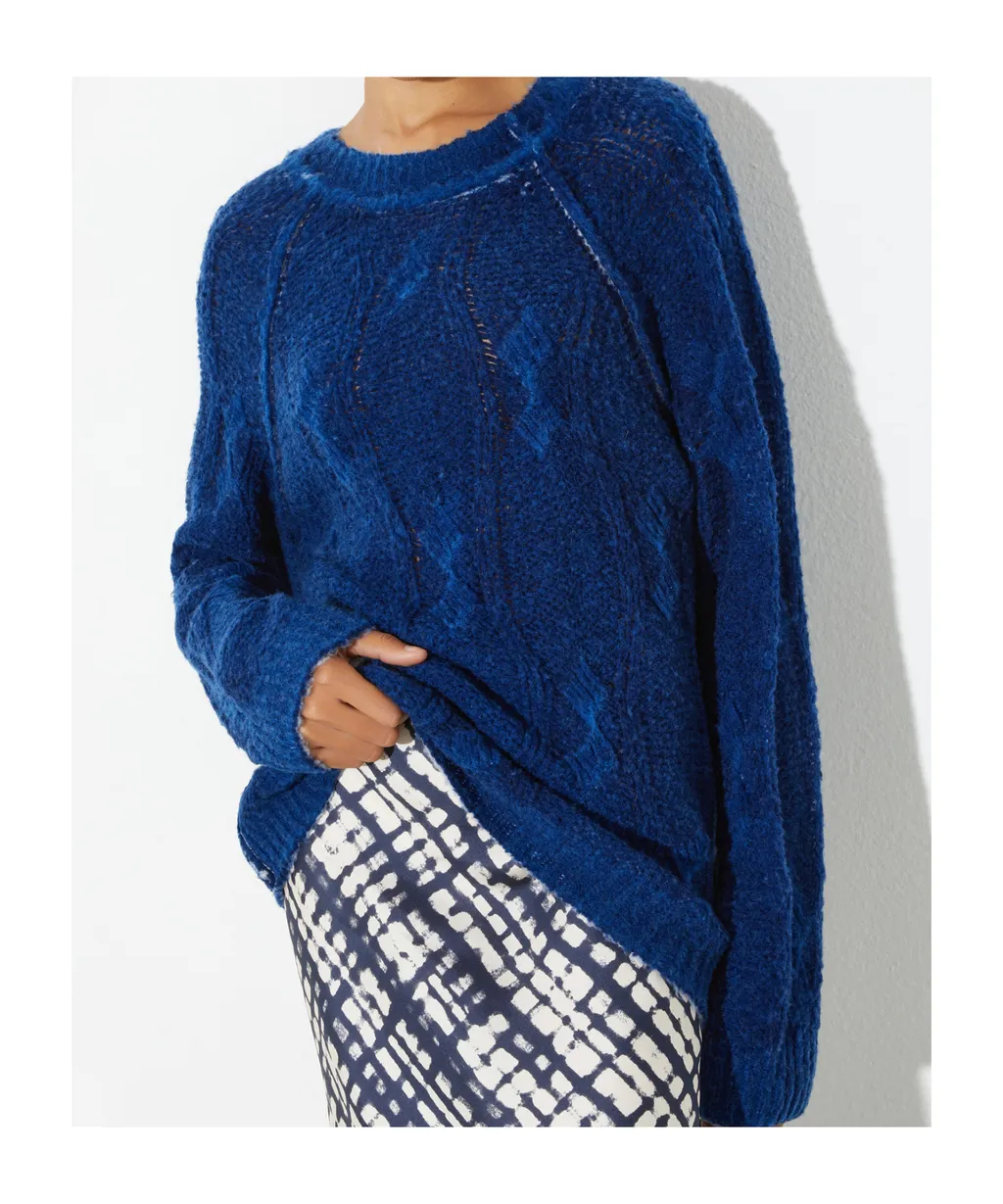 Double-Sided Knitted Pullover