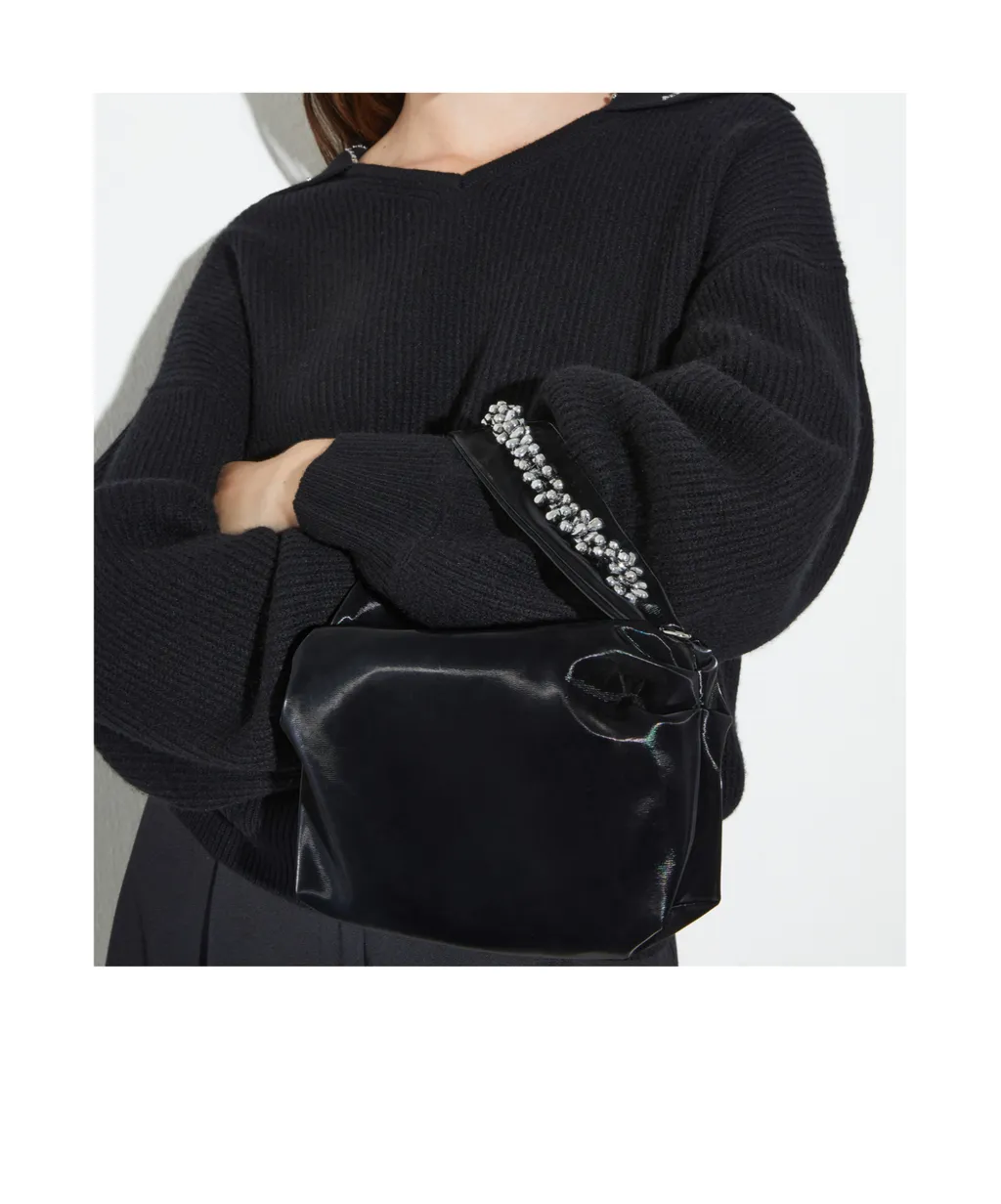 Zippered Shoulder Bag