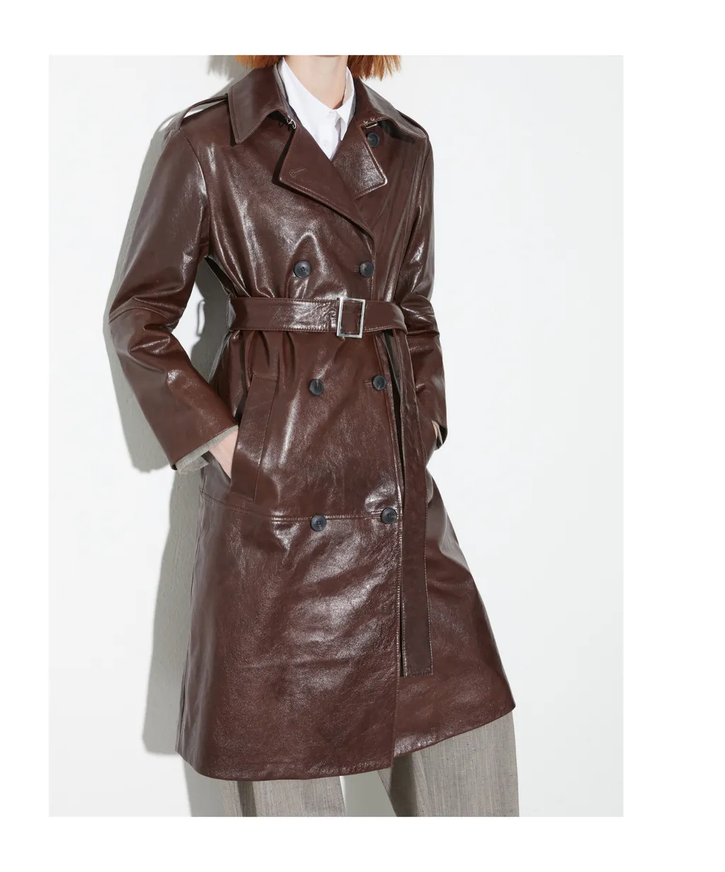 Long-Sleeved Trench Coat