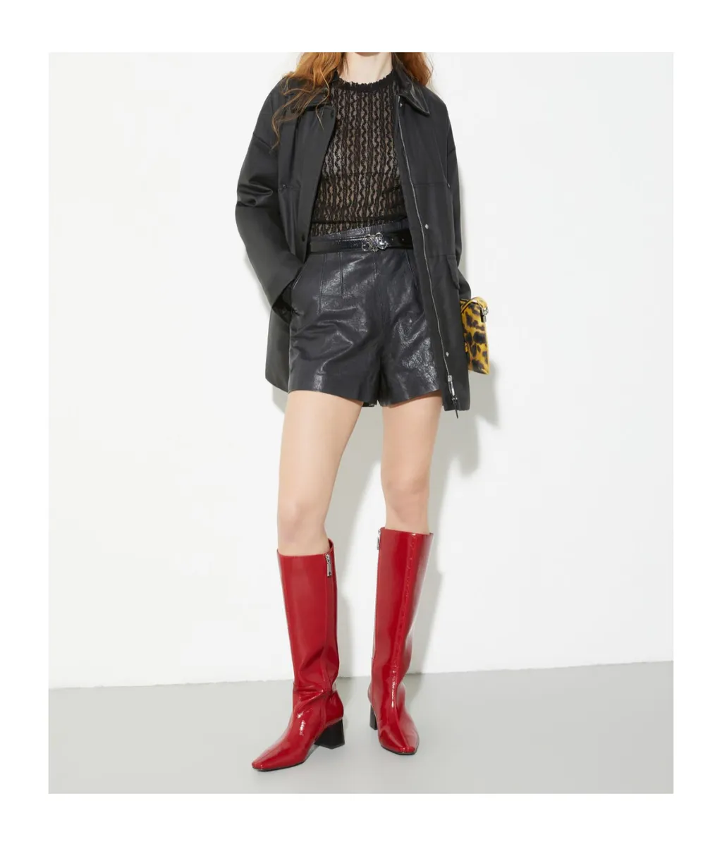 Chunky-Heeled Knee-High Boots