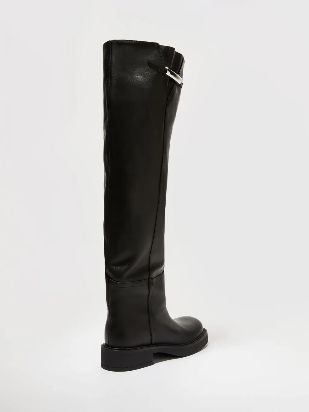 Round-Toe Knee-High Boots