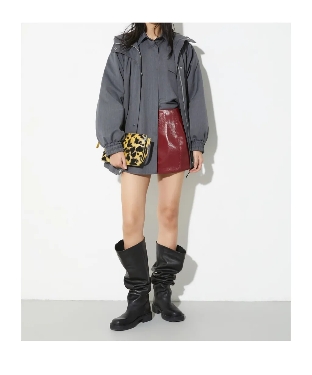 Round-Toe Knee-High Boots