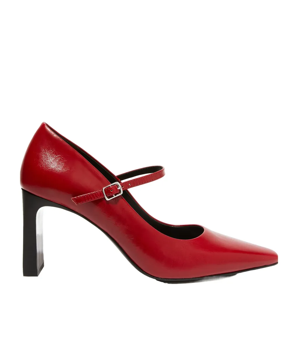 Square-Toed Mary Jane Shoes