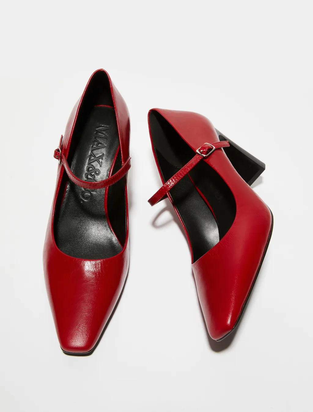 Square-Toed Mary Jane Shoes