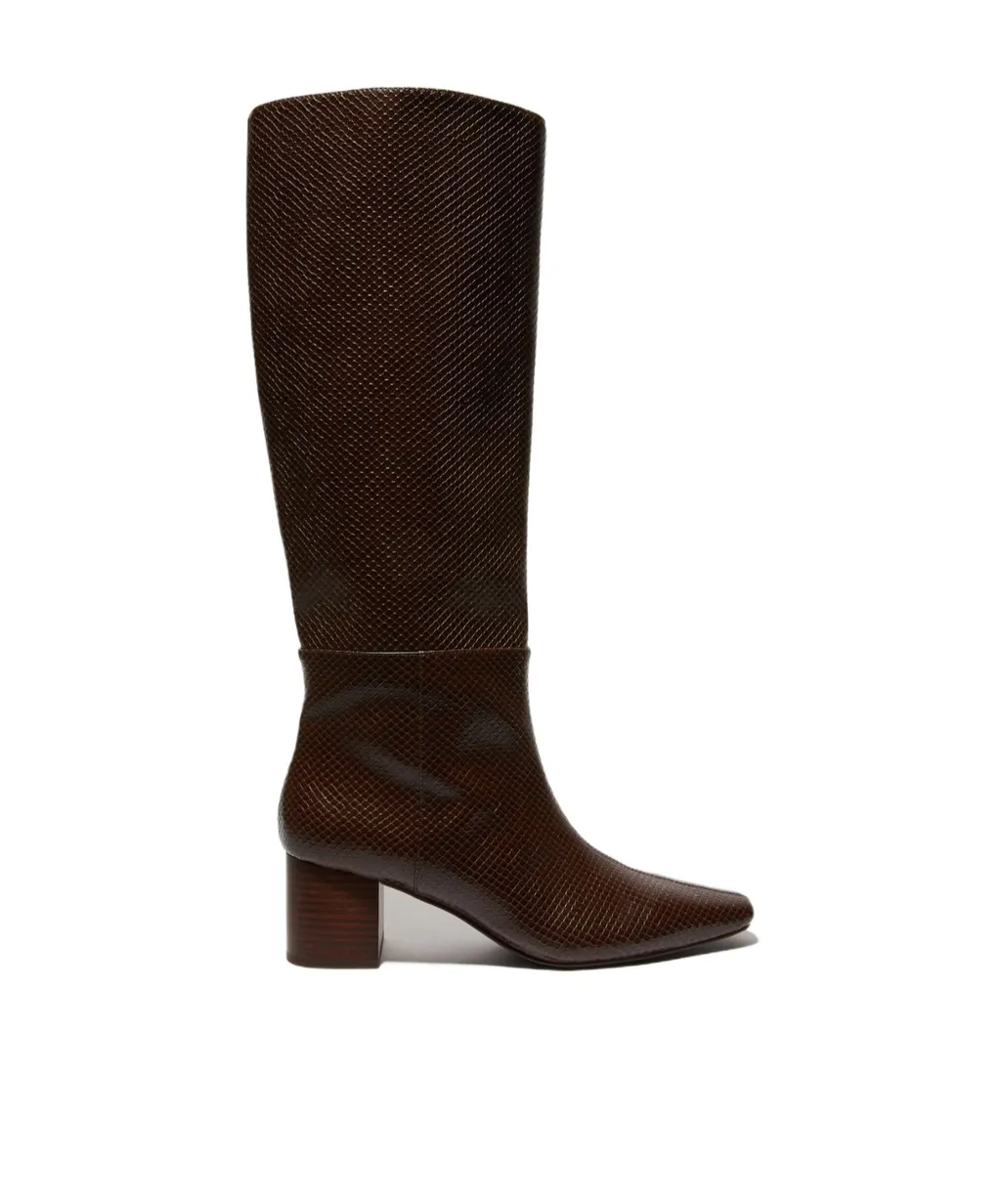 Chunky-Heeled Knee-High Boots