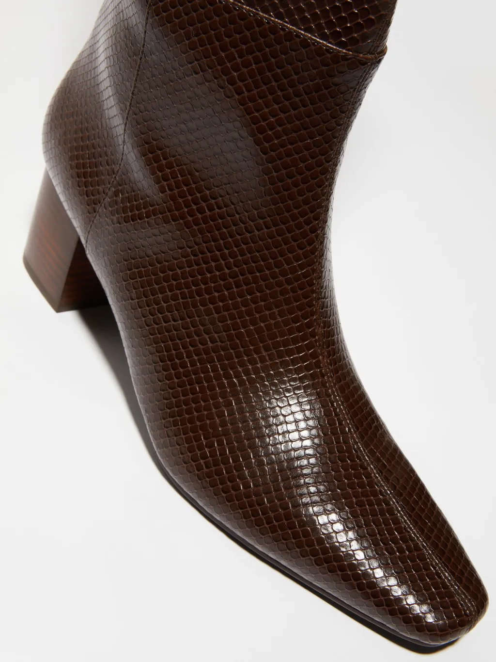 Chunky-Heeled Knee-High Boots