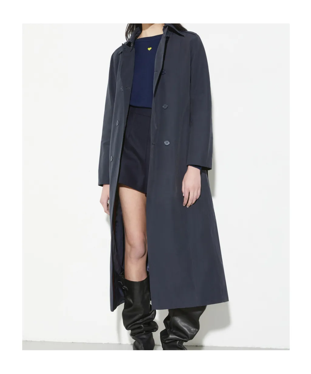 Long-Sleeved Trench Coat