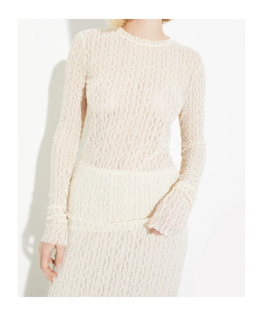 Lace Jersey T-Shirt